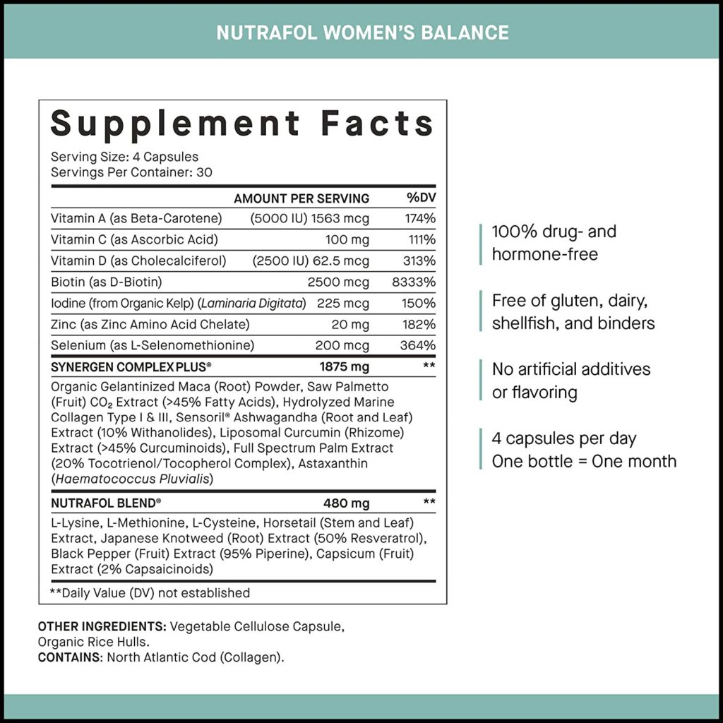 Image of the Nutrafol 3 Pack Women’s Balance Bottle